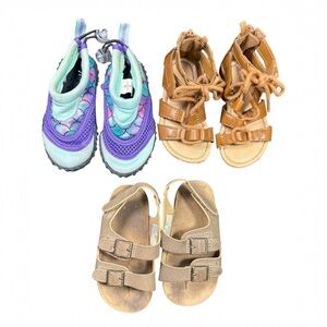 Toddler Size 5 Summer Shoes Bundle Norty Water Shoes + Sandals